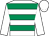 White, emerald green hoops, white sleeves and cap (Miss K Rausing)