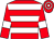 Red, white hoops and armlets (Glebe Farm Stud)