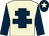 Beige, dark blue cross of lorraine and sleeves, dark blue cap, beige star (Newtown Anner Stud Farm)