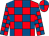 Red and royal blue check, quartered cap (Wedo Business)